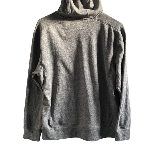 Adidas Mens Gray Neon Orange sweatshirt Hood Climawarm material Size large - Picture 10 of 13